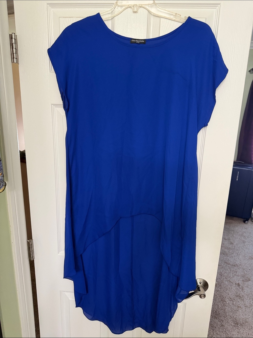 Elegant royal blue women’s cover up